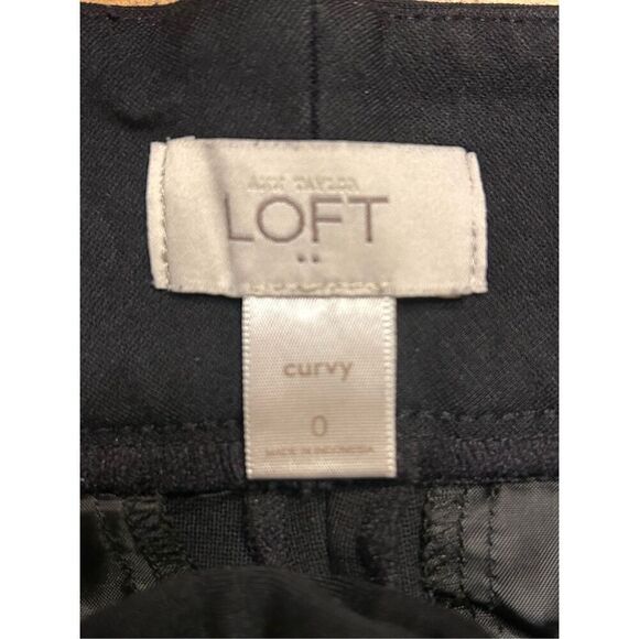 Ann Taylor LOFT Women's Curvy Black Dress Pants Size 0 (4297) - Picture 6 of 7